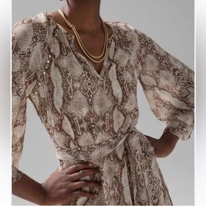 White House Black Market Snake Print Mini Dress